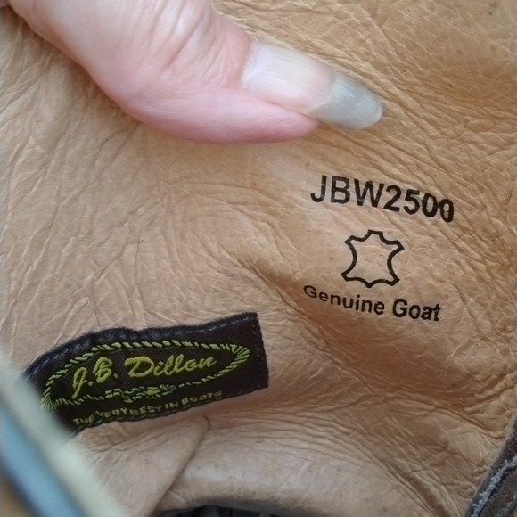 J.B. Dillon Goatskin Handcrafted Western Boots - Picture 8 of 16